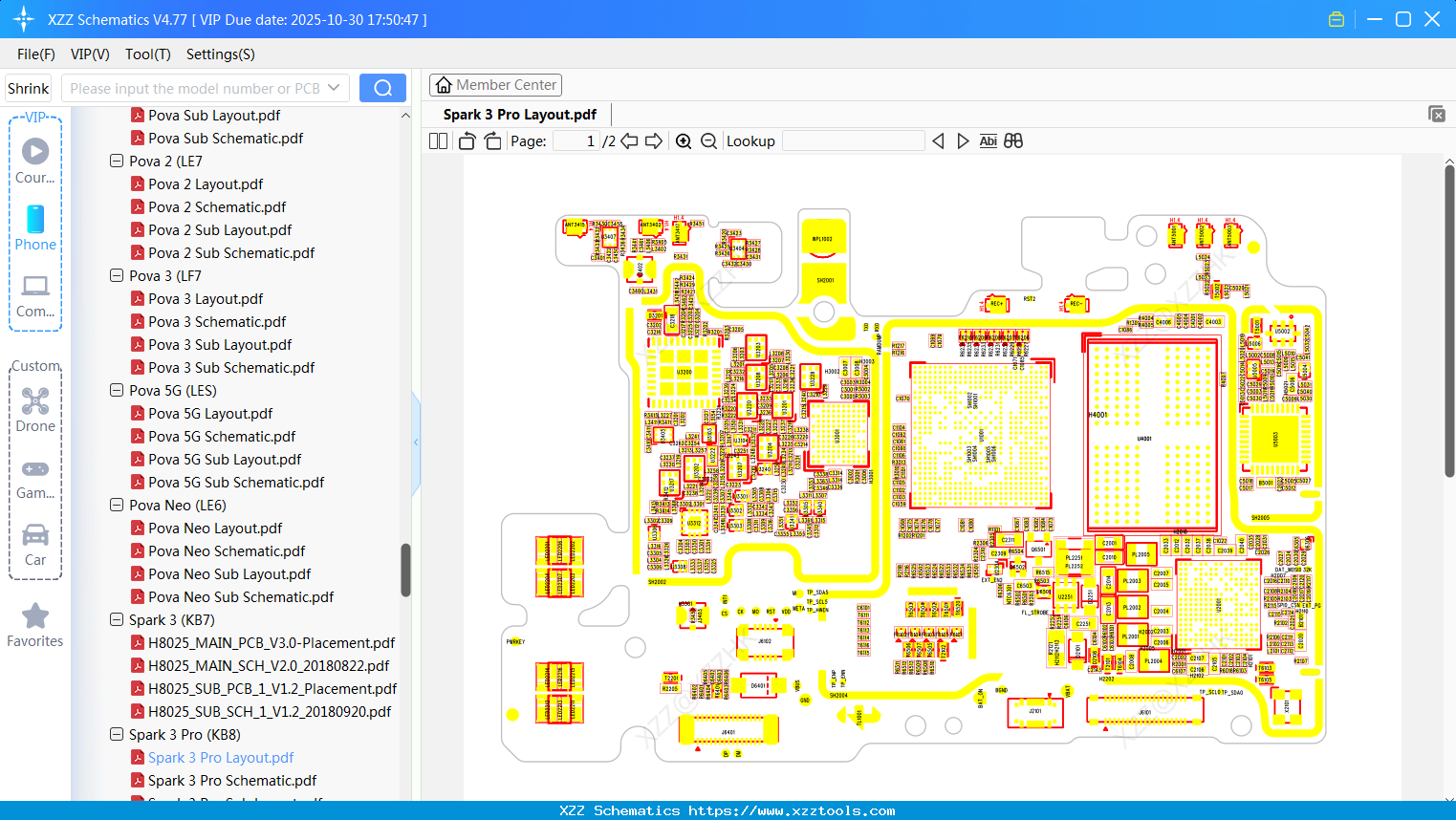Tecno Spark 3 Pro Layout